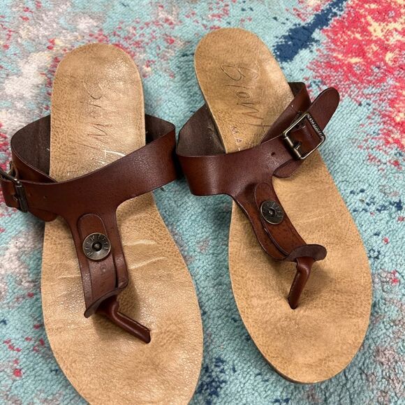 Blowfish Womens Thong Brown Sandals Size 8 - Picture 2 of 4